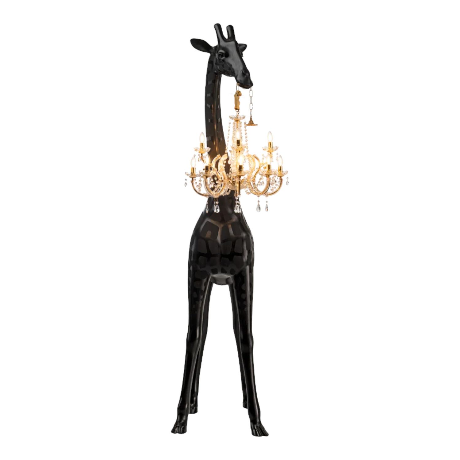 Qeeboo - Giraffe in Love M Indoor schwarz