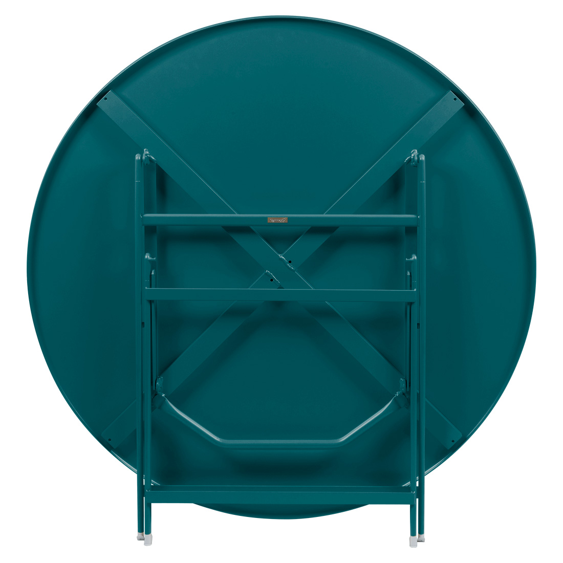 fermob caractere tisch 128cm acapulcoblau geklappt 105601