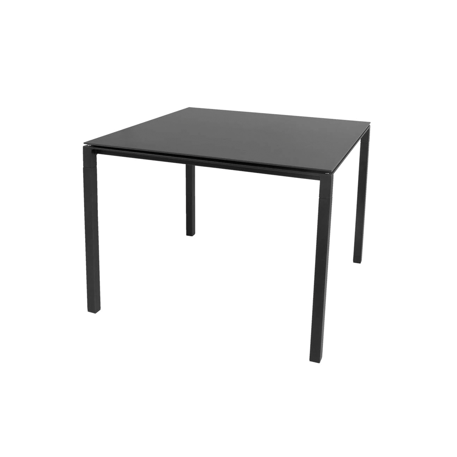 cane line pure esstisch lavagrey nero 100 cm 79399