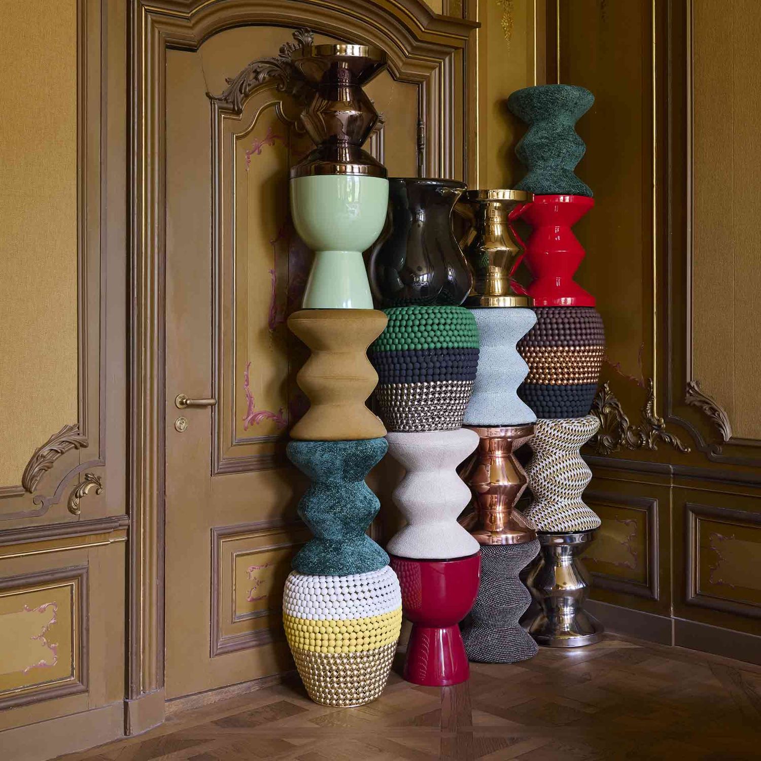 Pols Potten - Zig Zag Soft Stuhl geo ochre