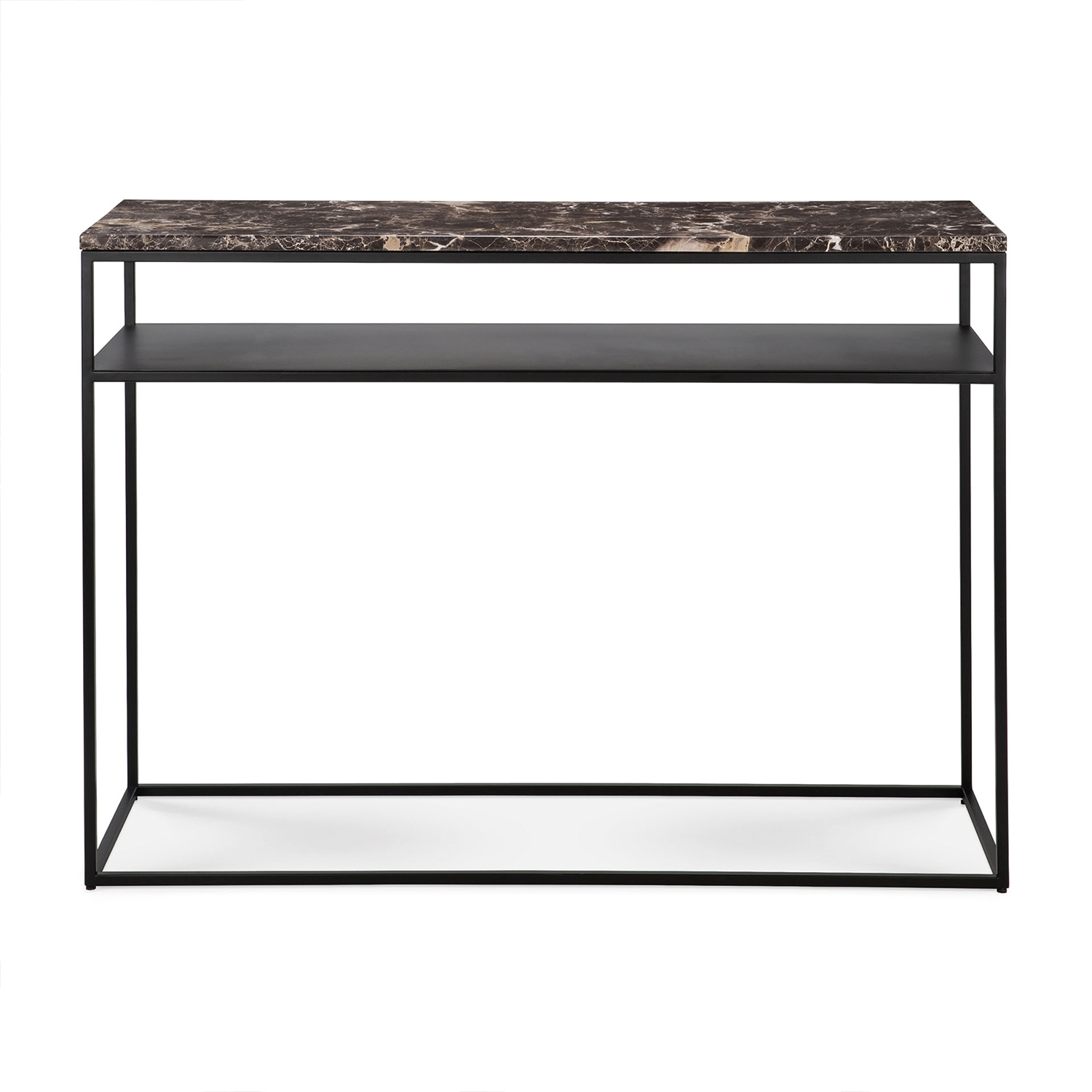 ethnicraft stone konsole dunkler emperador marmor freisteller frontal 88038