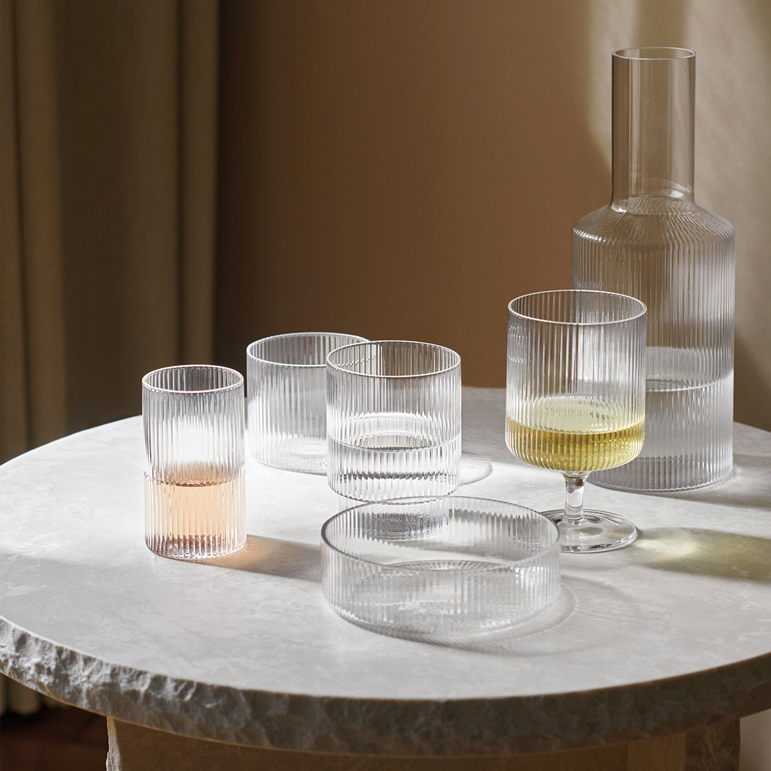 ferm living ripple servierschalen ambiente hell 84680