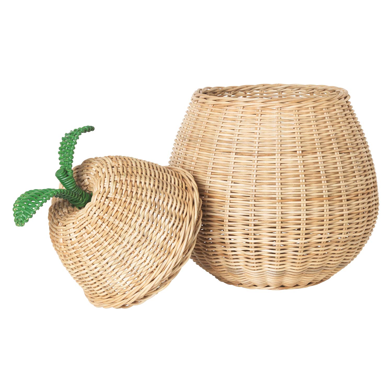 ferm living braided storage basket pear offen 58702