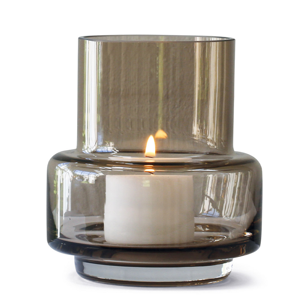 Ro Collection - Hurricane Teelichthalter No. 25 smoked grey
