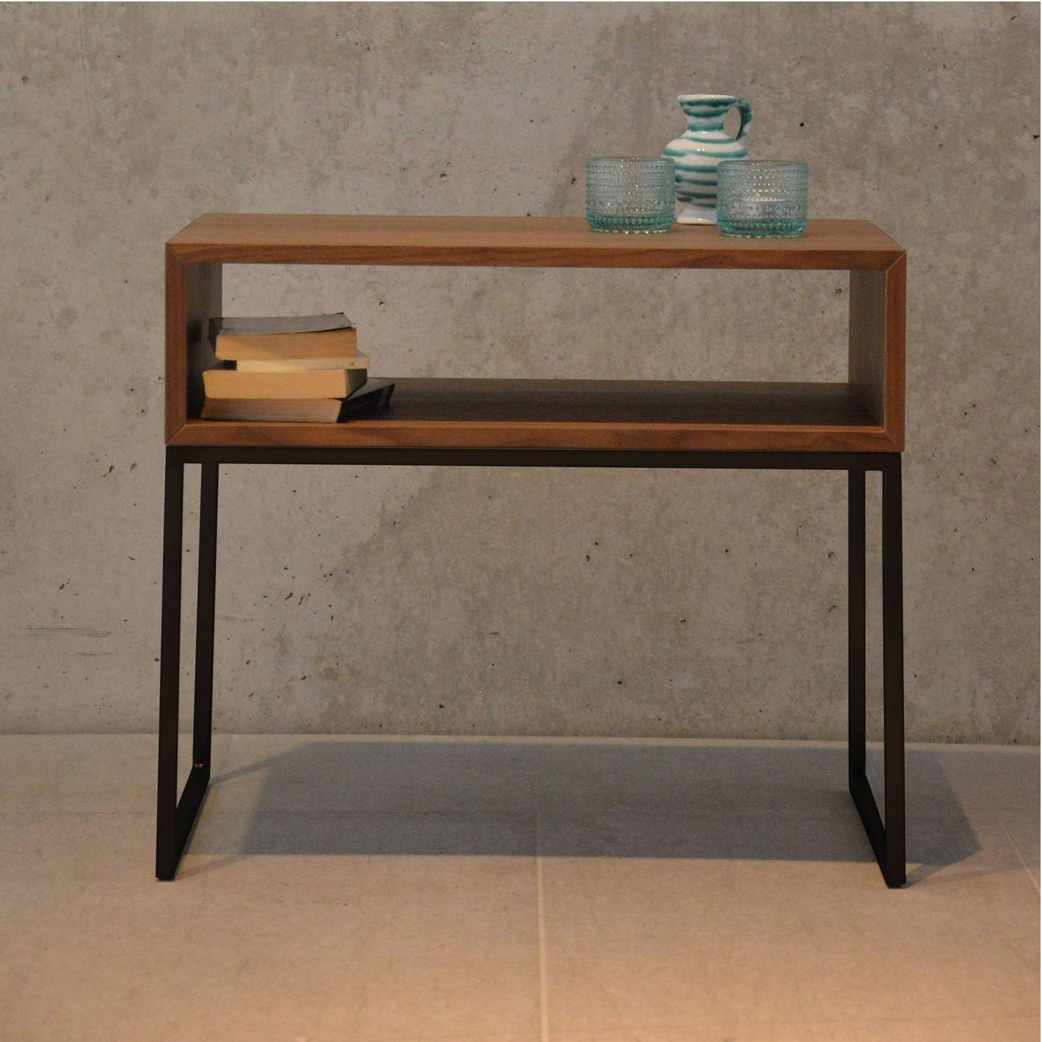 jan kurtz dina beistelltisch 52 60 cm nussbaum schwarz 73061