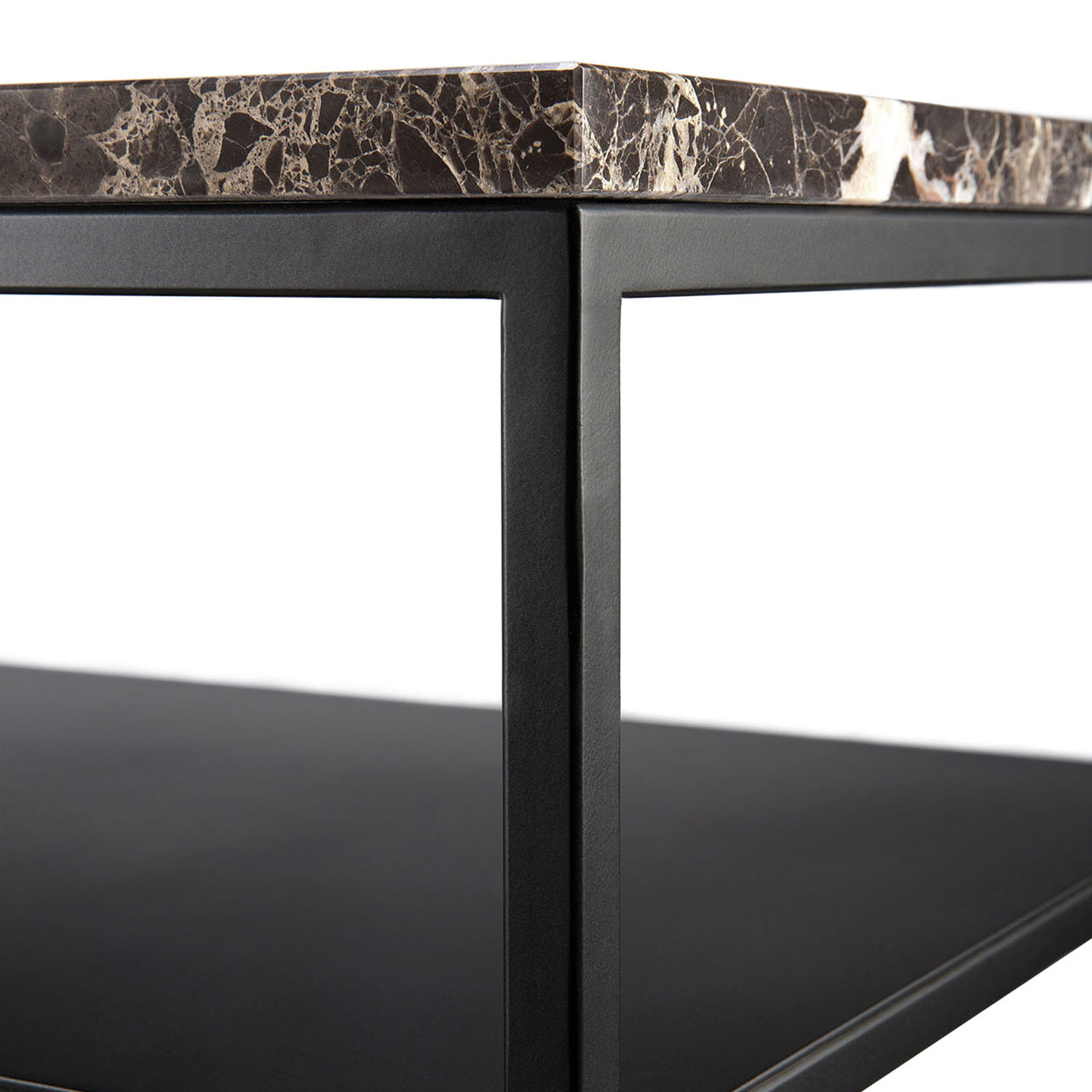 ethnicraft stone konsole dunkler emperador marmor freisteller close up 88040