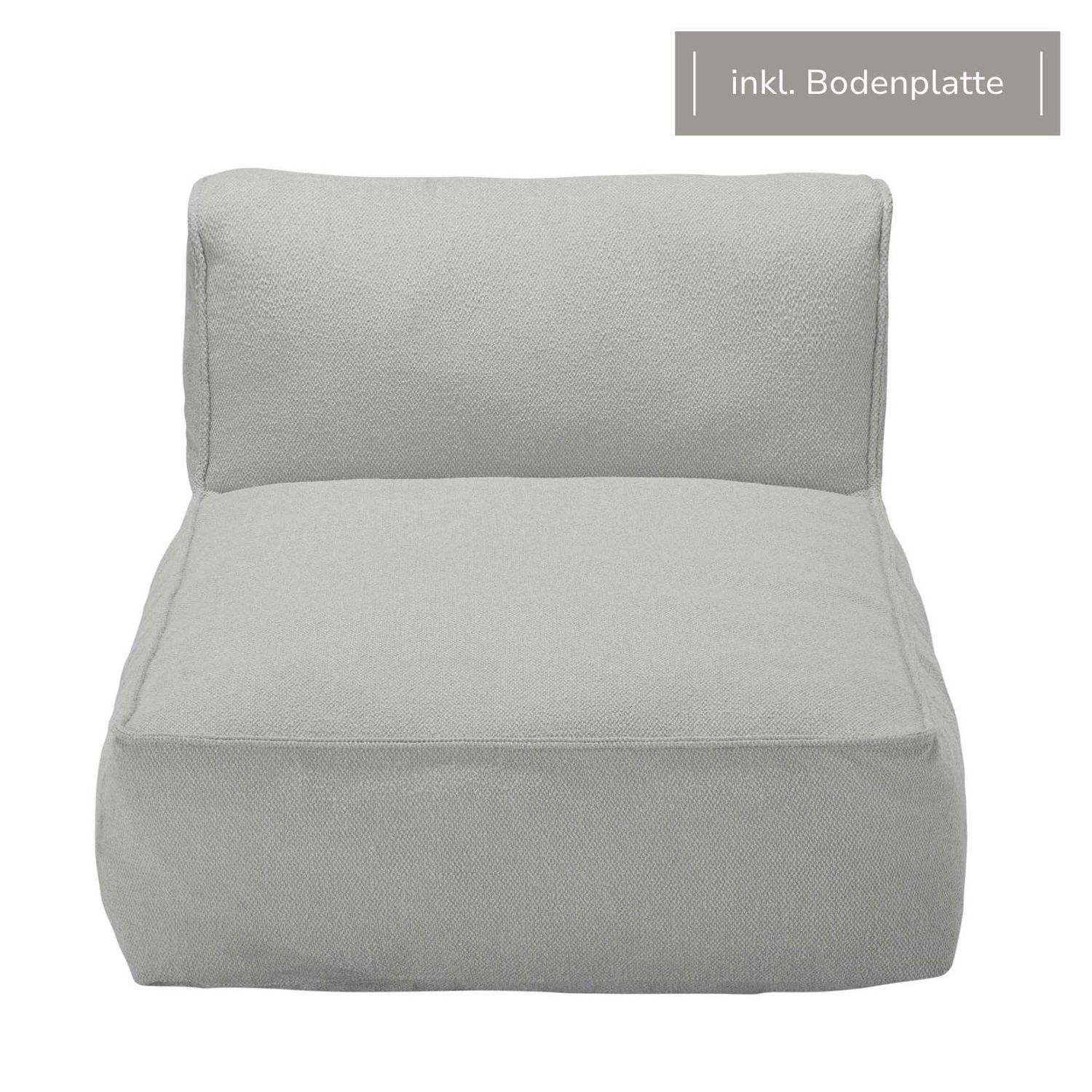 blomus - GROW Cloud Bouclé 1-Sitzer Modul 2 + Bodenplatte