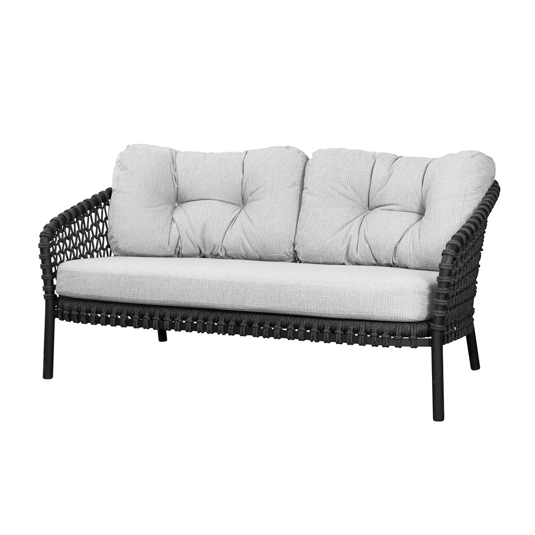 cane line white grey 2 sitzer sofa large 89296