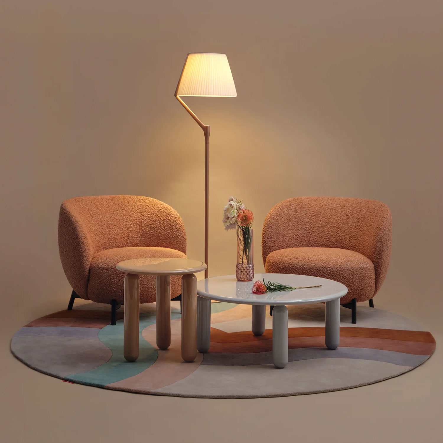 kartell angelo stone kupfer mit essgruppe 102676