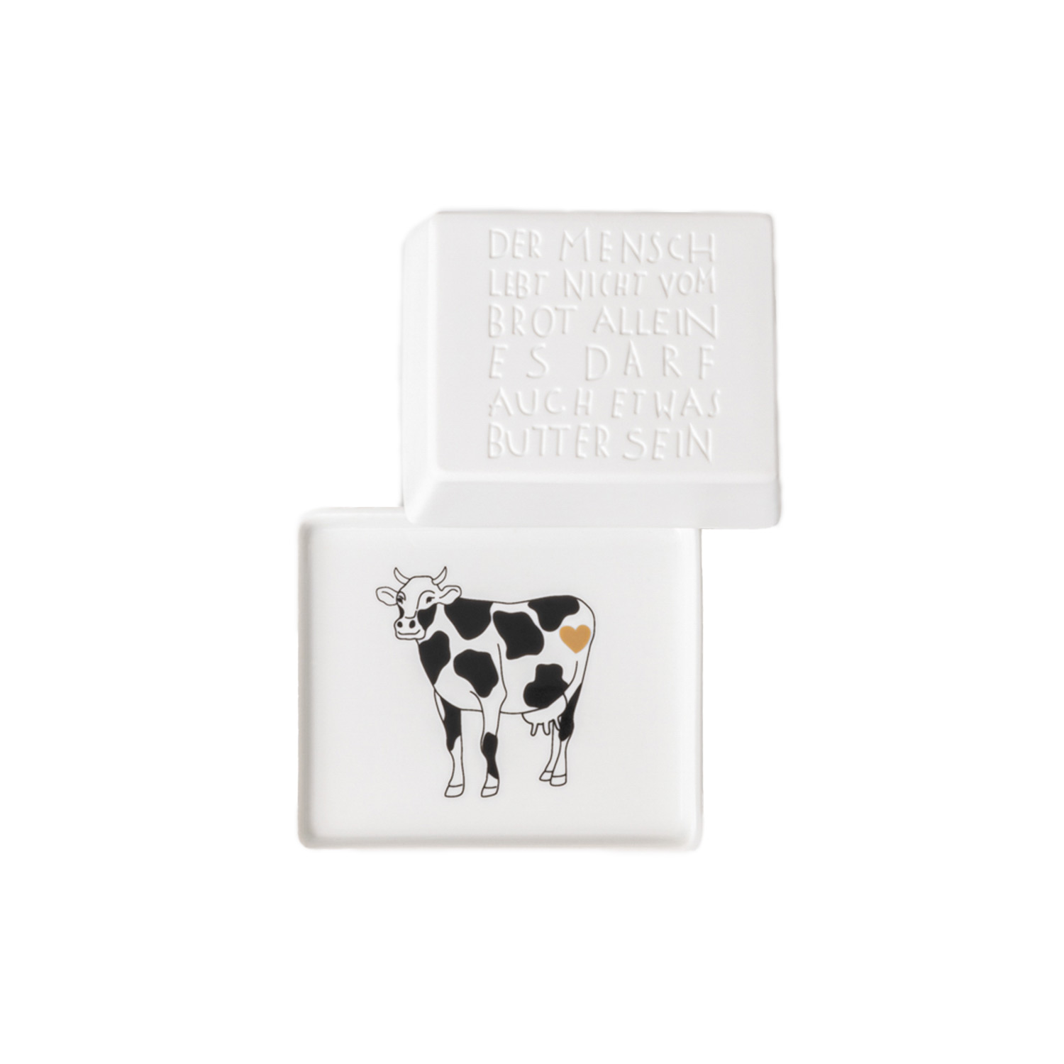 Raeder Design Butterdosen Der Mensch lebt nicht klein 17433 100953