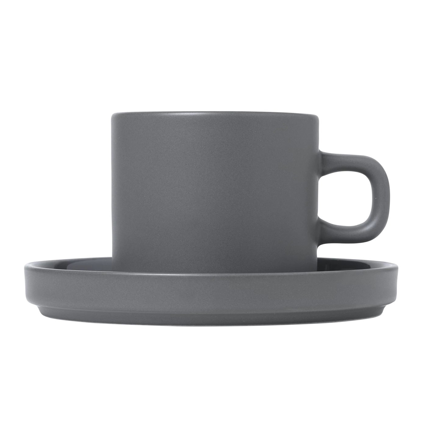 blomus - PILAR 2x Kaffeetasse mit Untersetzer