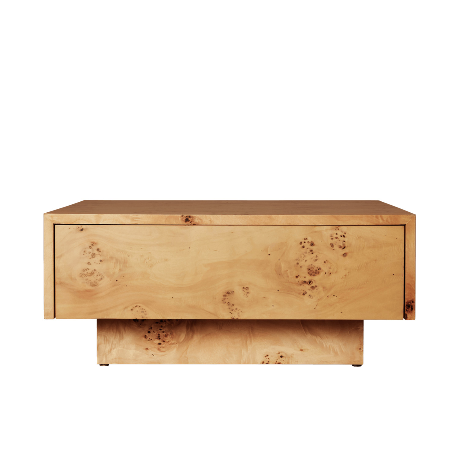 Ferm Living - Burl Couchtisch mit Aufbewahrung dark stained