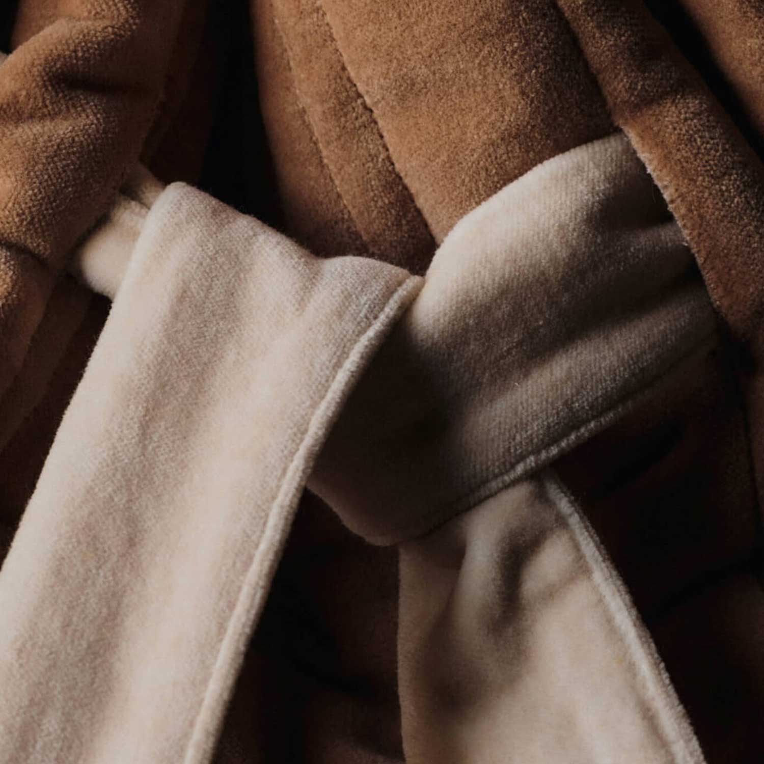 Ferm Living - Vari Steppsack Samt khaki
