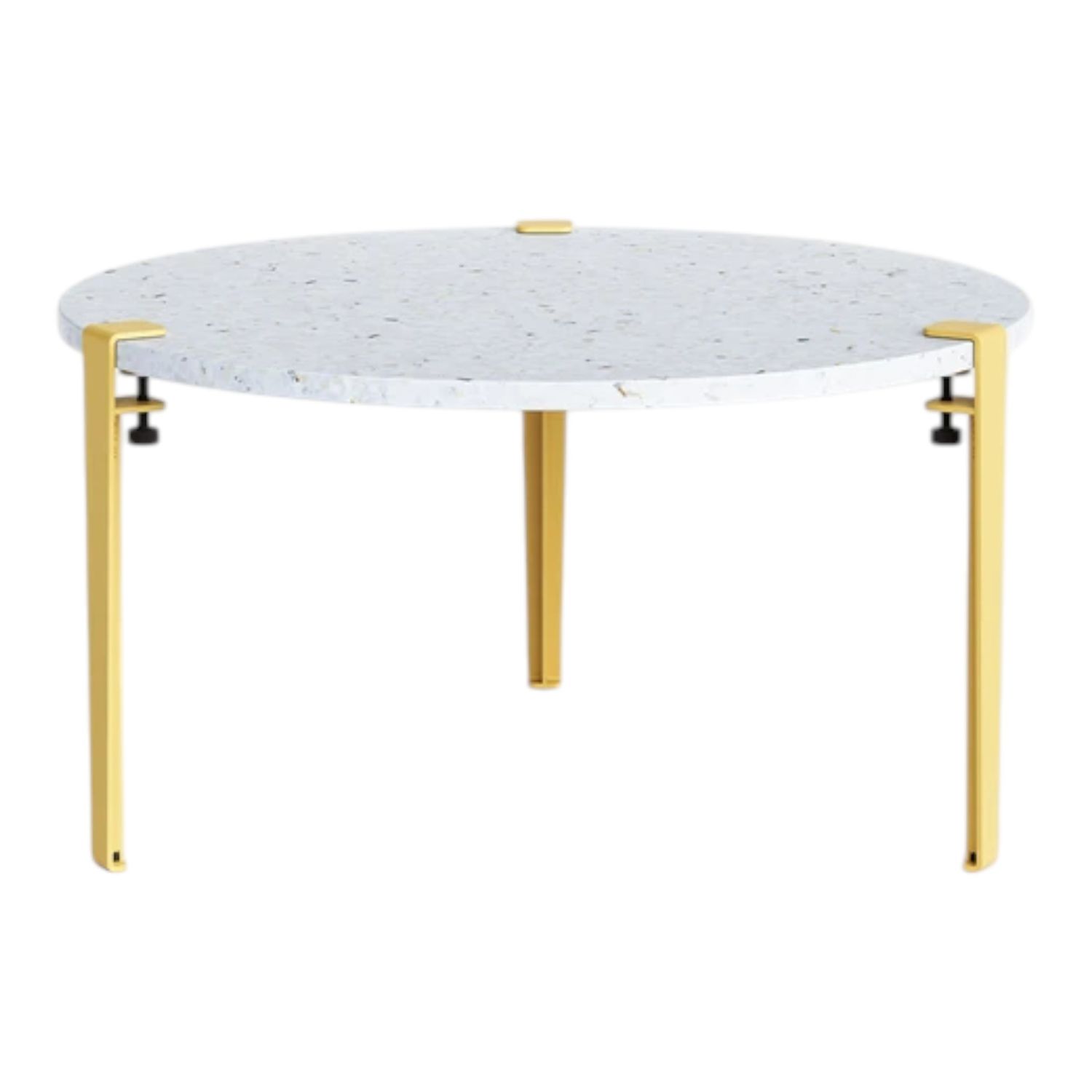 Tiptoe - Couchtisch Ø 80 cm Venezia briochegelb