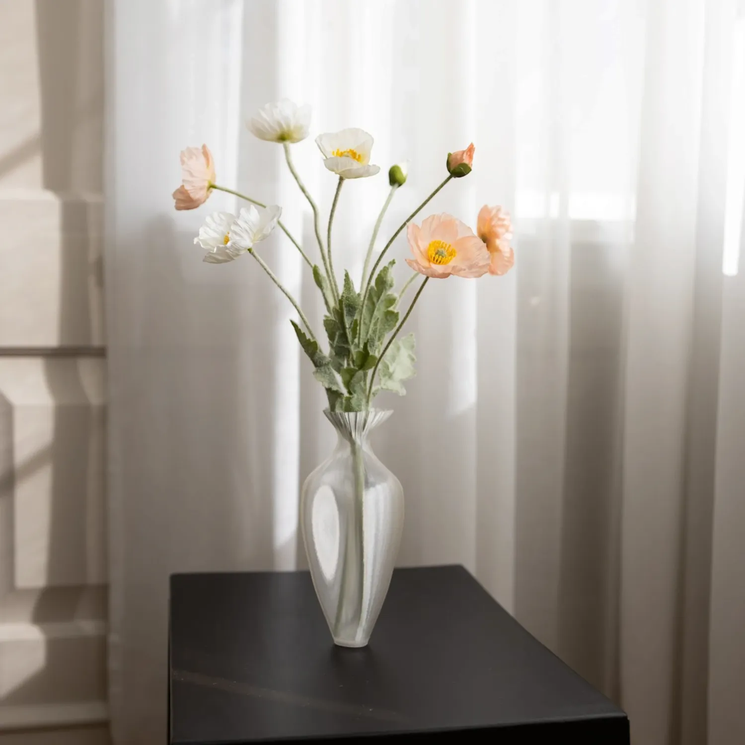 BLOOM OBJECTS - Mohn Kunstblume hellblau