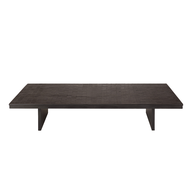 Ethnicraft - Grooves Couchtisch Teak off black 170 x 120 cm