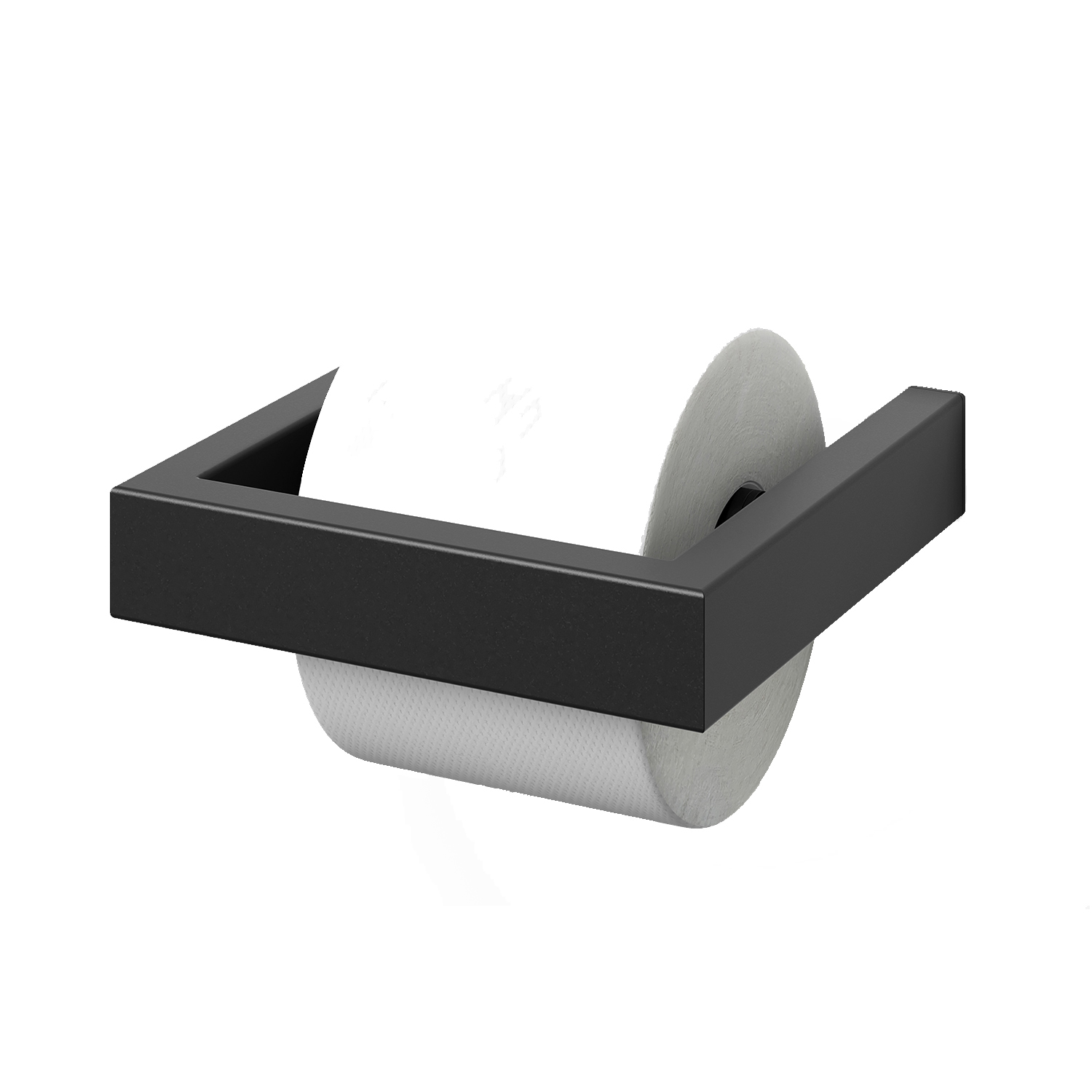 zack linea toilettenpapierhalter schwarz 73249