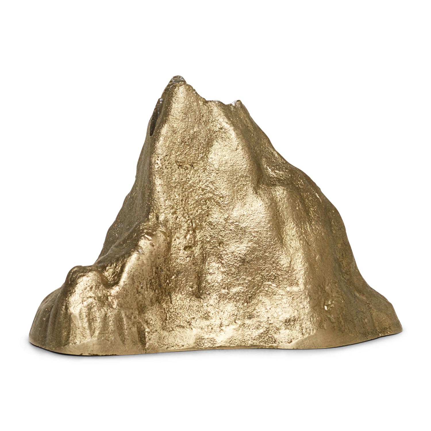 large brass ferm living stone candle holder 59006