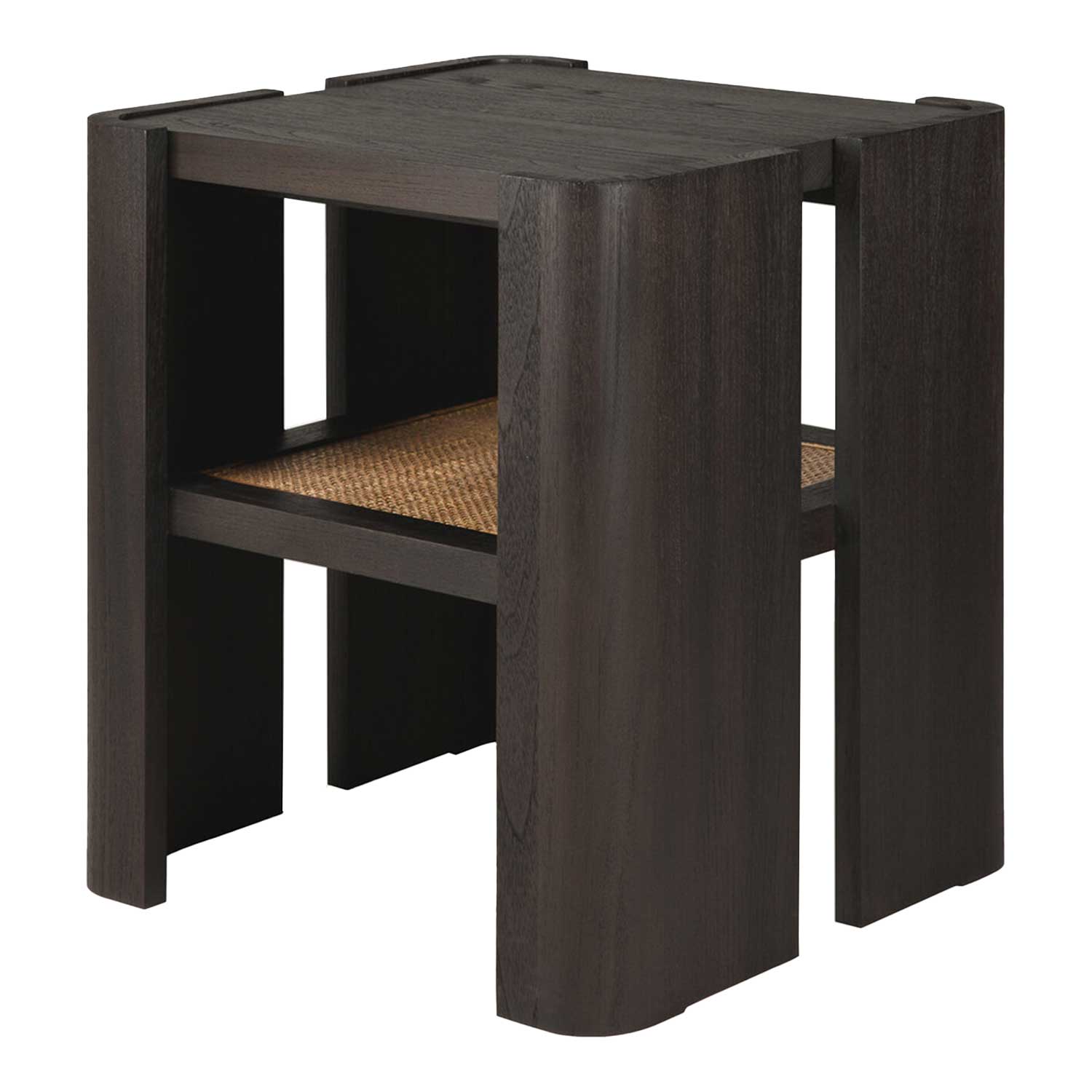 Ethnicraft - Panel Beistelltisch Teak dunkelbraun