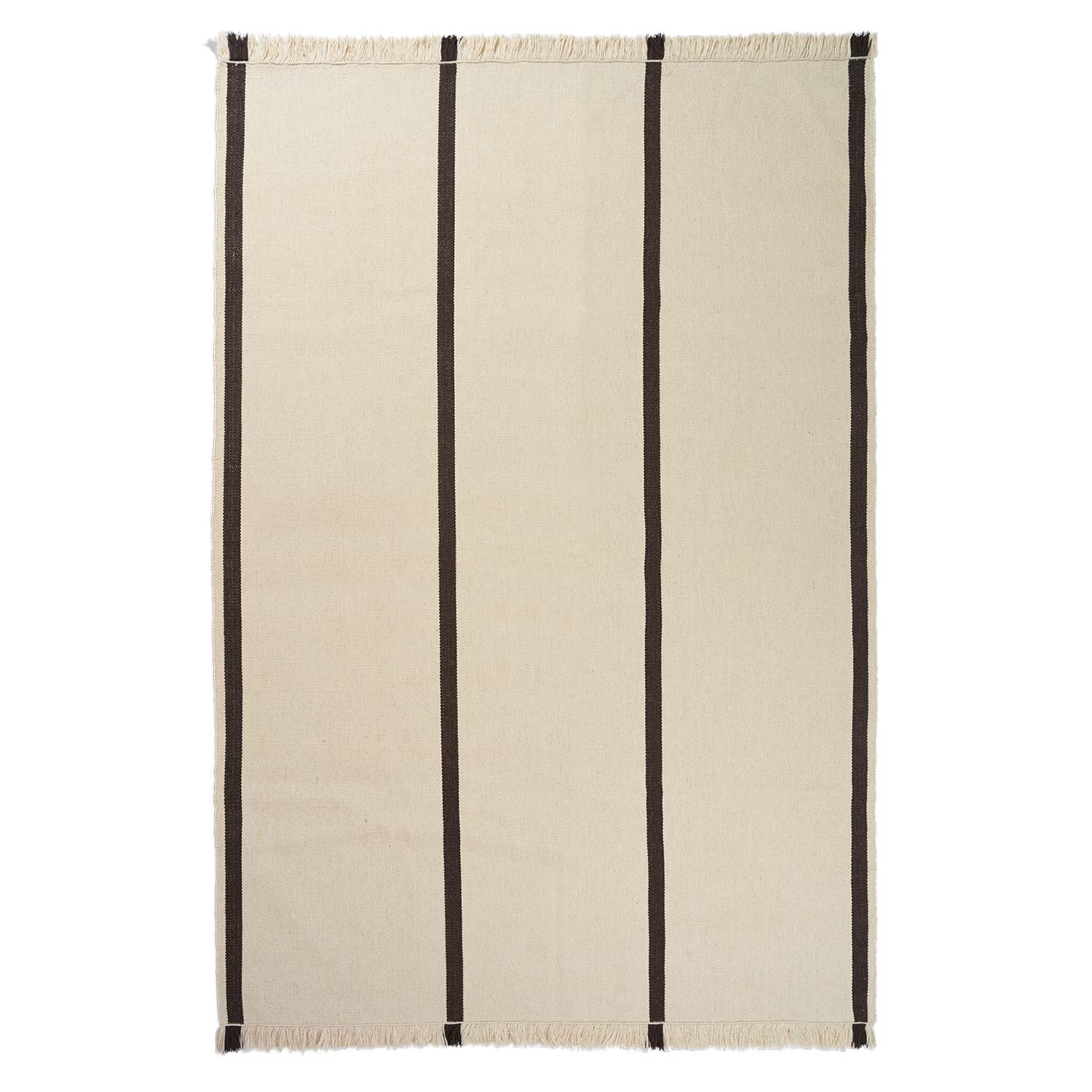 fermLIVING Calm Kelim Teppich 200x300 Off whiteCoffee 1104268447 101106