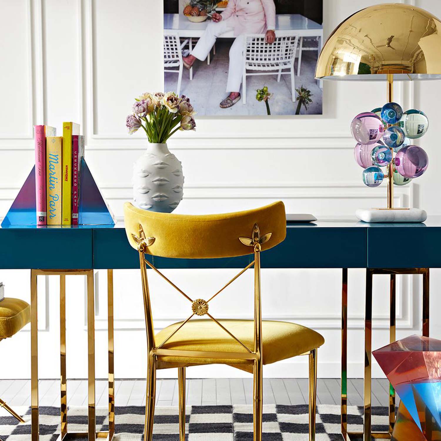 jonathan adler muse round gala blumenvase 62328