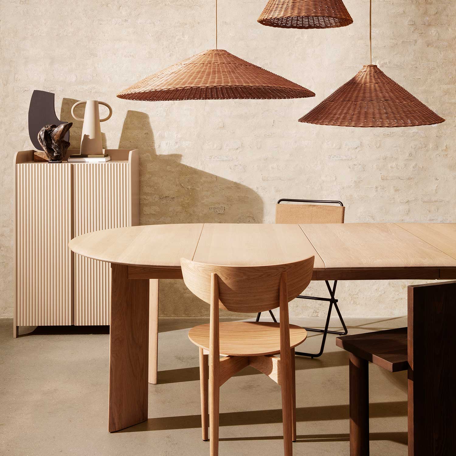 ferm living detail tisch eiche weiss 83344
