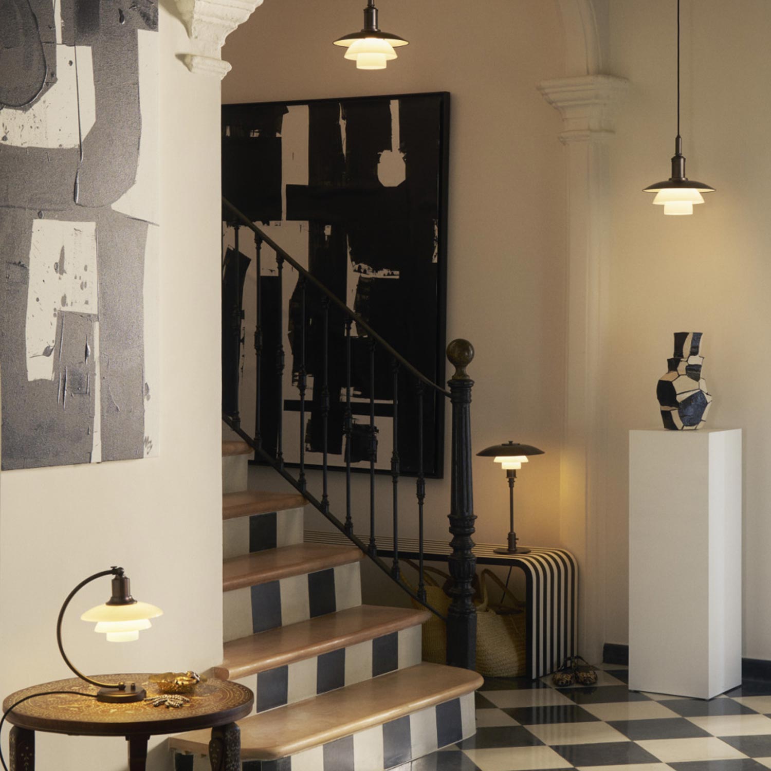 Louis Poulsen - PH 2/2 Luna Tischleuchte aged brass