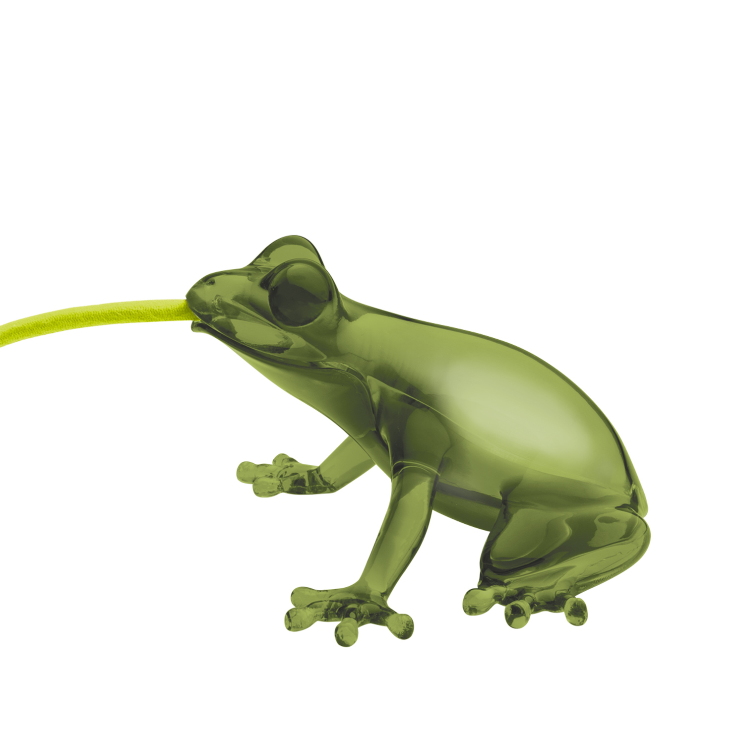 qeeboo hungry frog leuchte emerald seitlich 100281