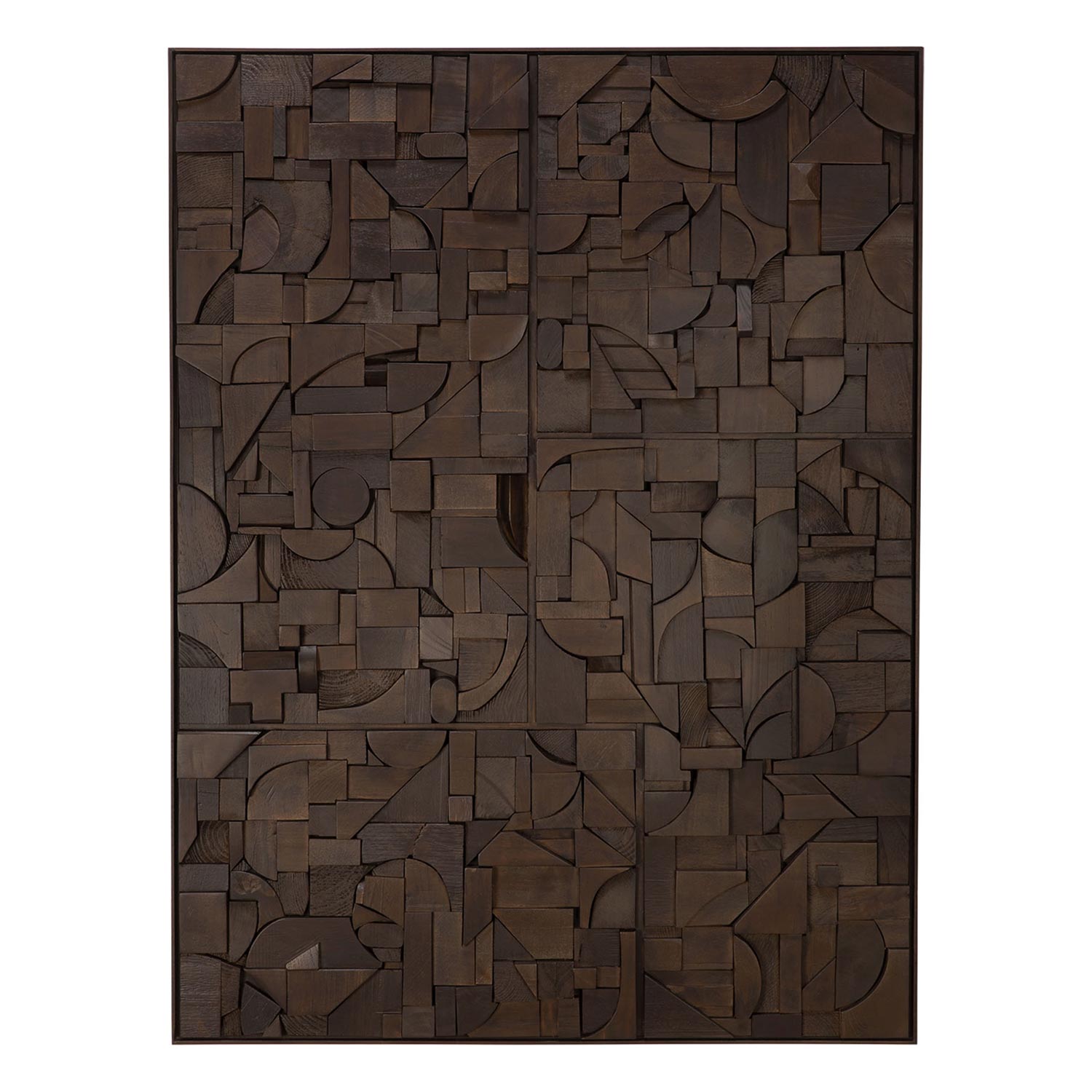 ethnicraft bricks wanddekoration dunkel braun gross rechteckig freisteller 92257