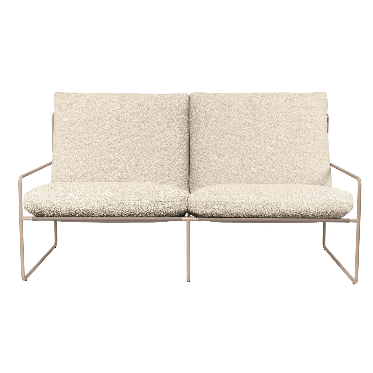 Ferm Living - Desert 2-Sitzer cashmere/Pure Boucle off-white