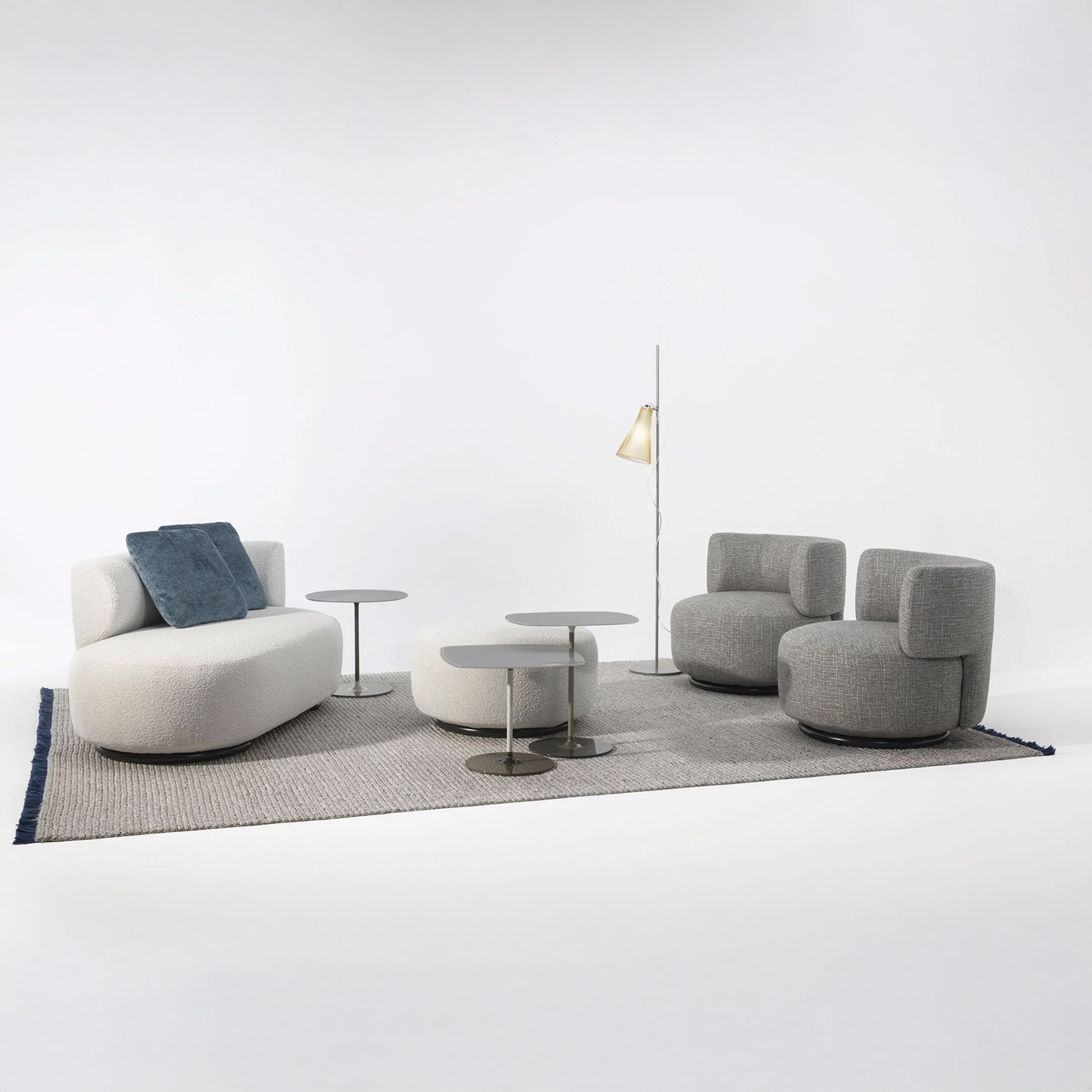 Kartell - K-Lim Outdoor-Teppich 240x170 cm anthrazit/mandel