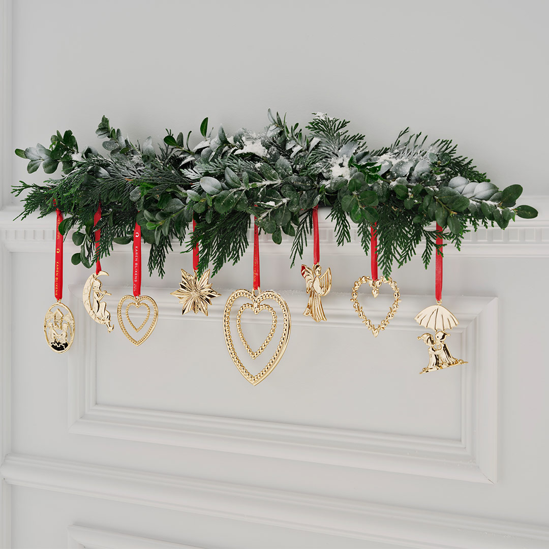 rosendahl kugelherz gold weihnachtsornament 74871