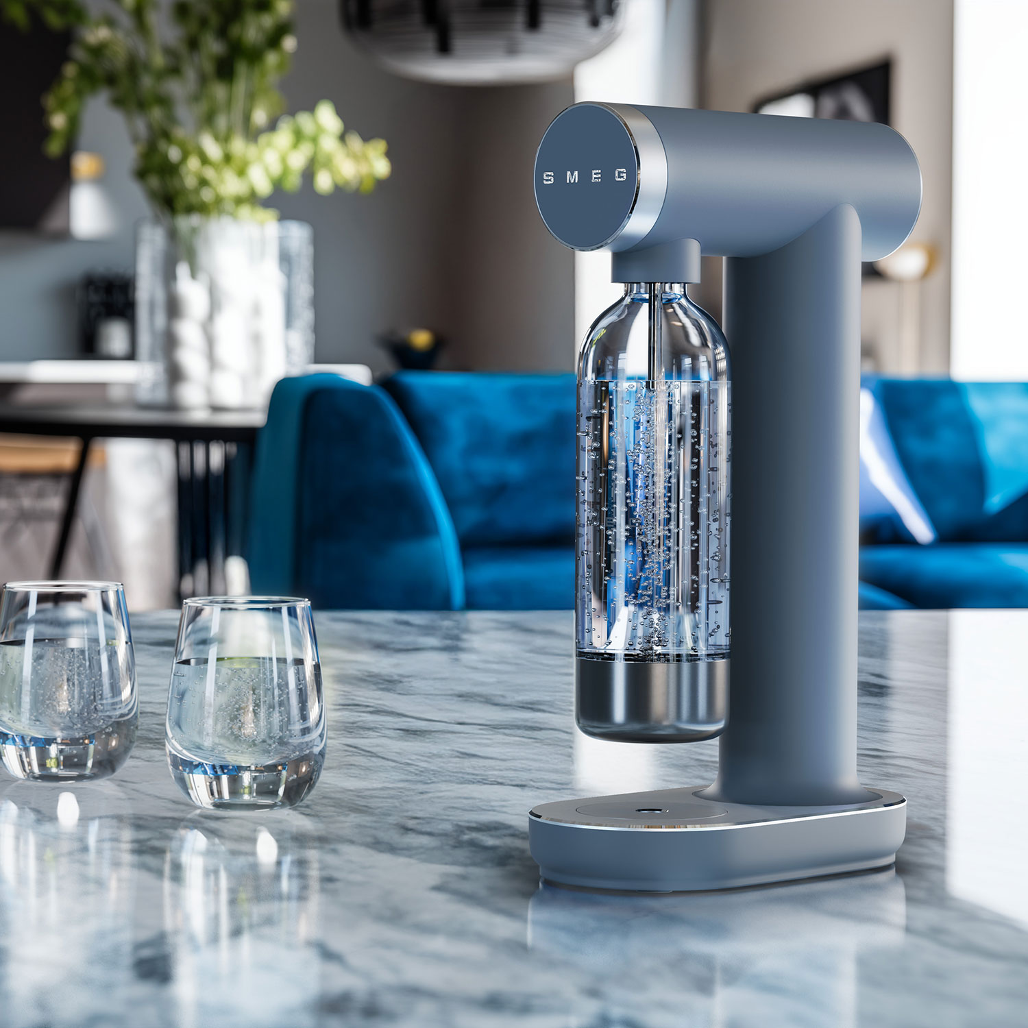 SMEG - Wassersprudler SKC01 schwarz matt