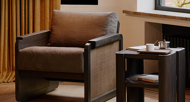 Ethnicraft Liegestühle Panel Loungesessel im Zimmer