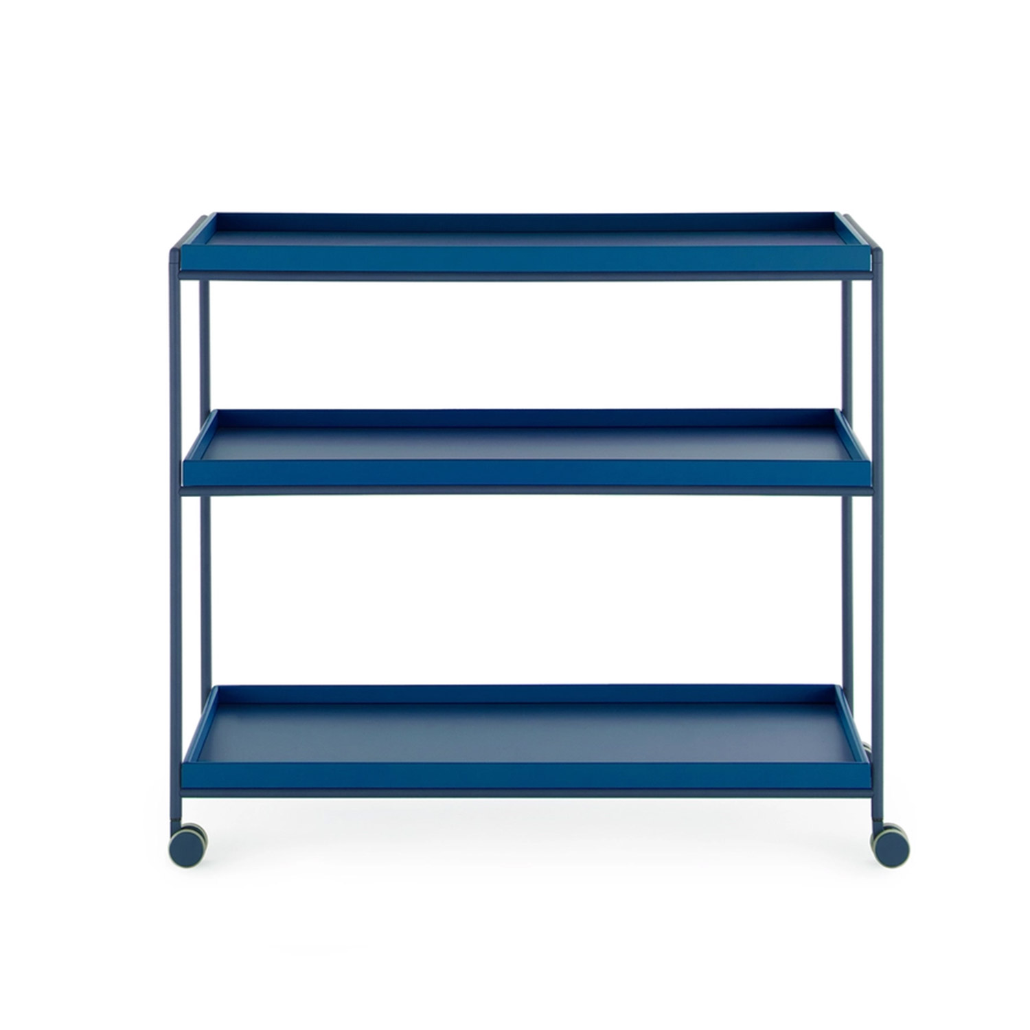 Kartell - Trays Servierwagen lackiert weinrot