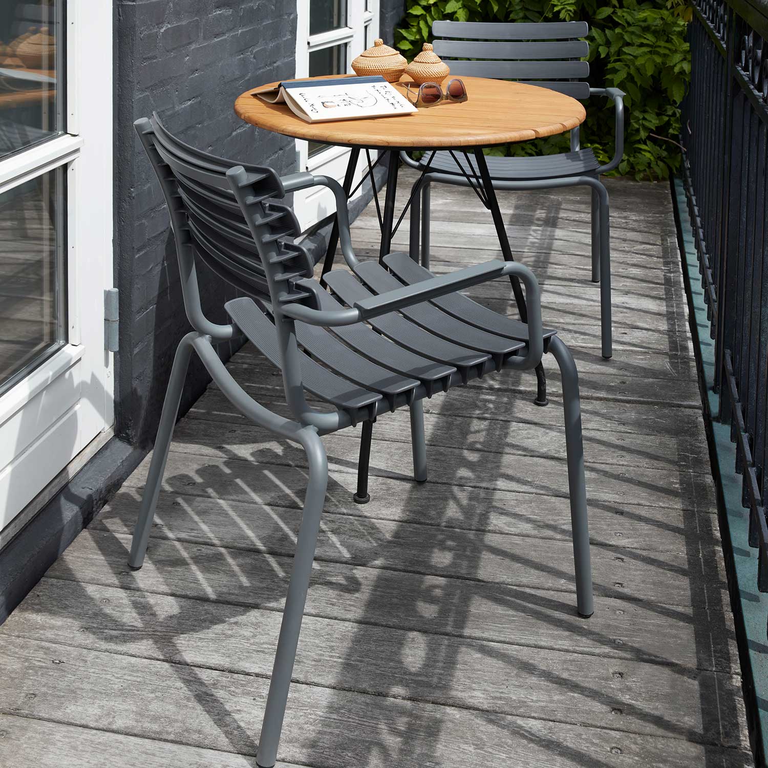 houe reclips stuhl darkgrey 92643