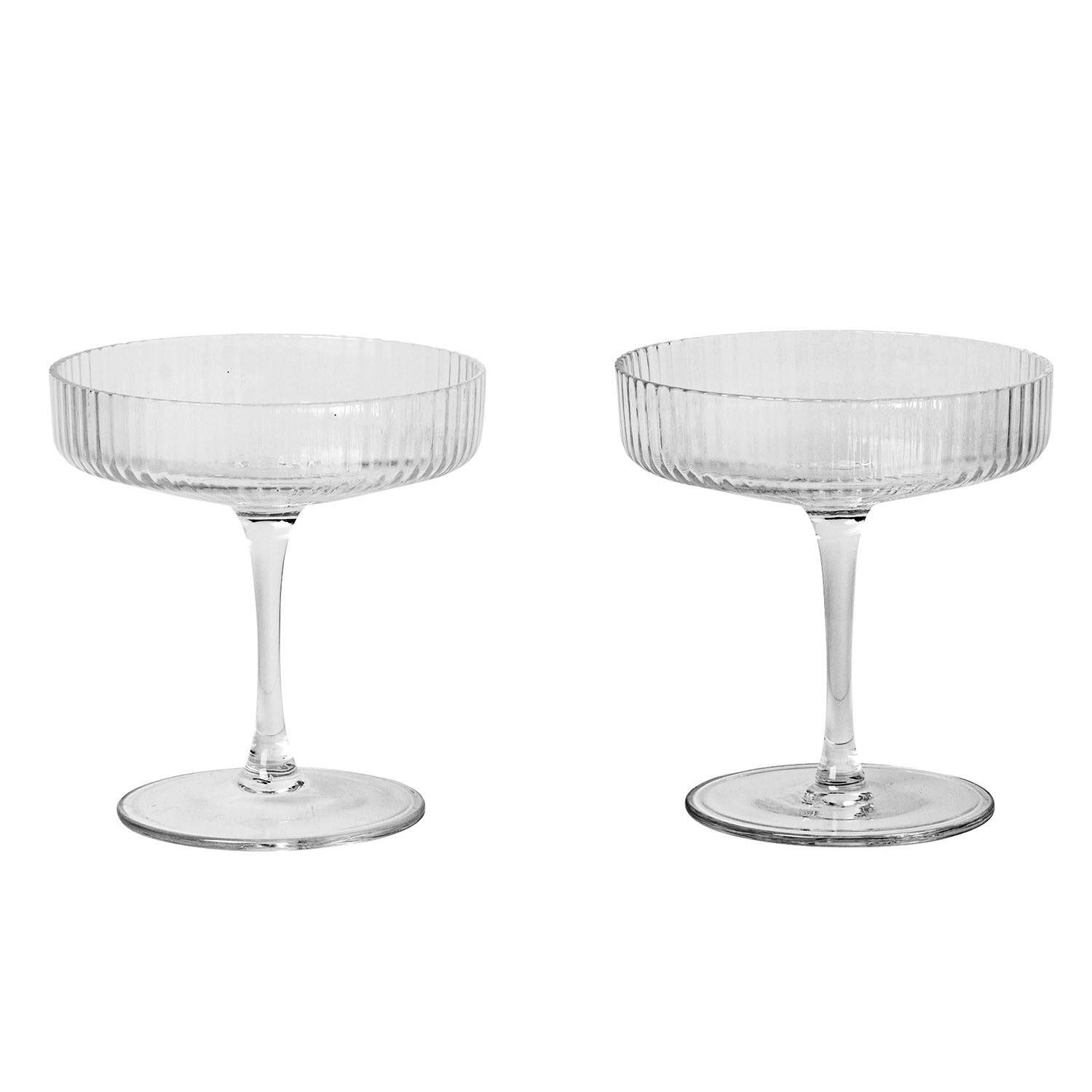 ferm living ripple champagnerglas 5444