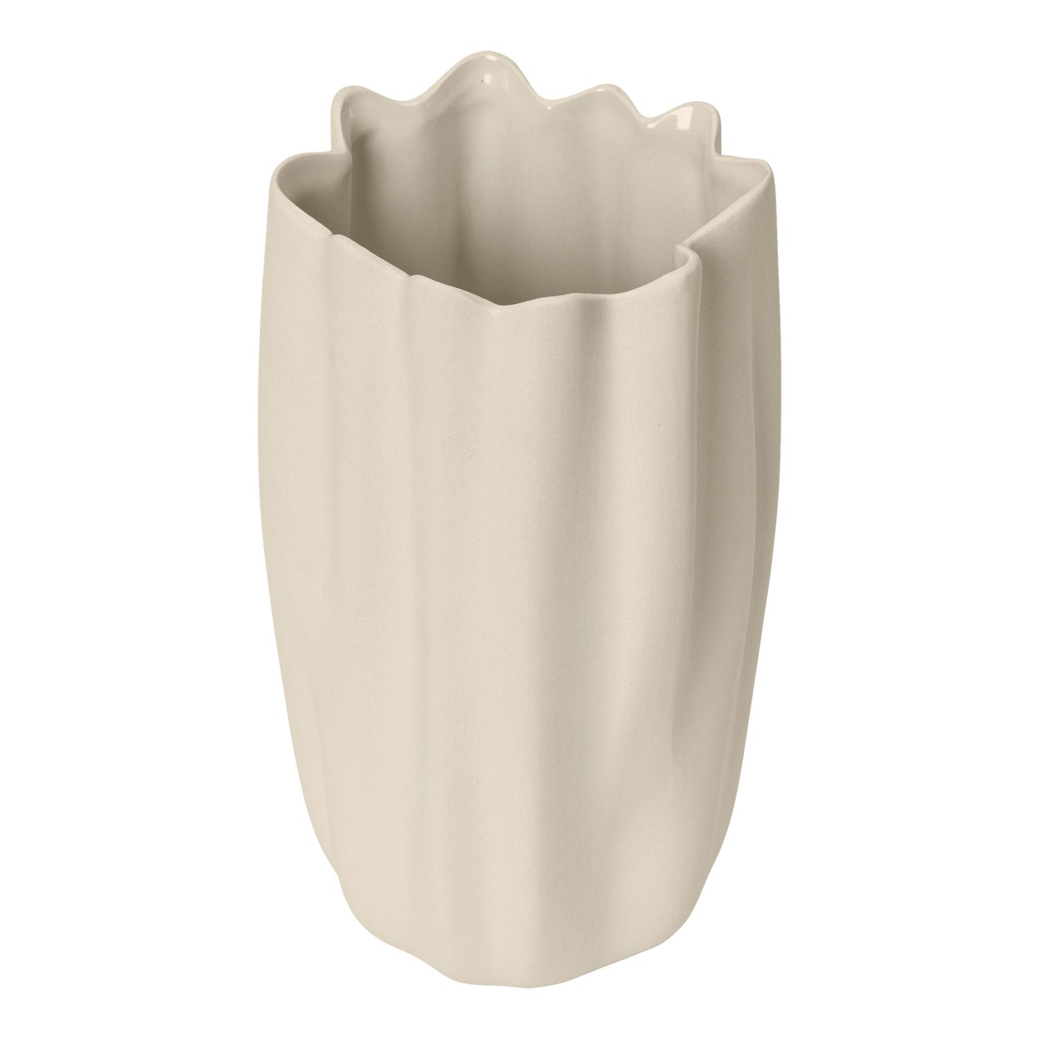 Ferm Living - Nium Vase H 23 cm off-white