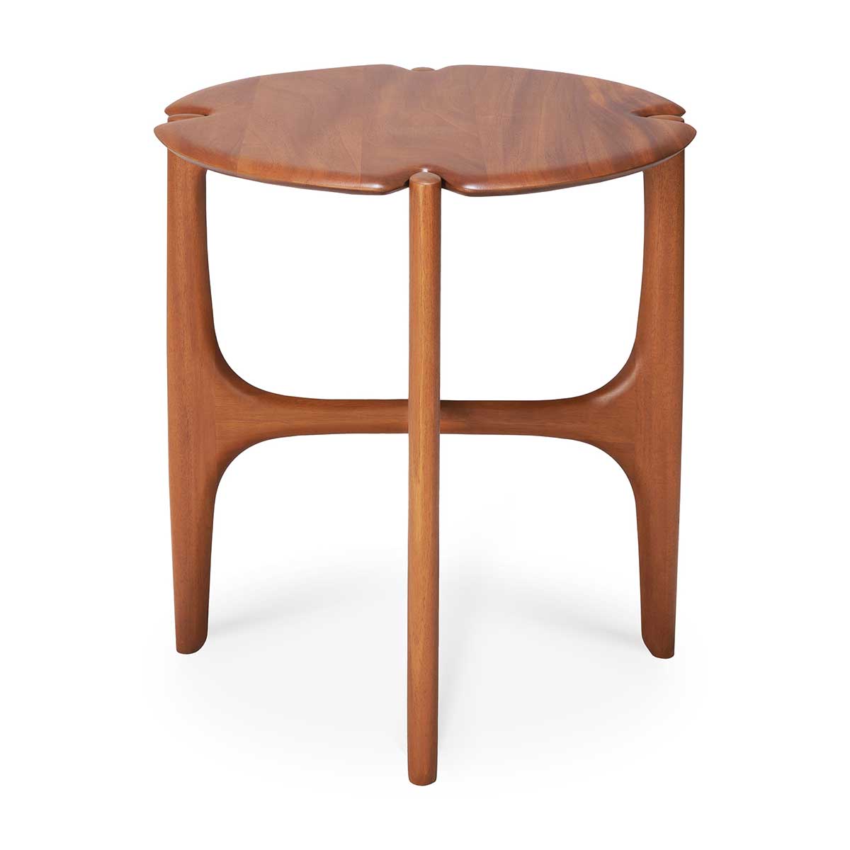 ethnicraft mahagoni pi runder beistelltisch 85415