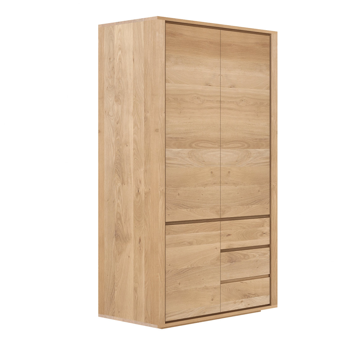 ethnicraft shadow kleiderschrank freisteller geschlossen schraeg 89306