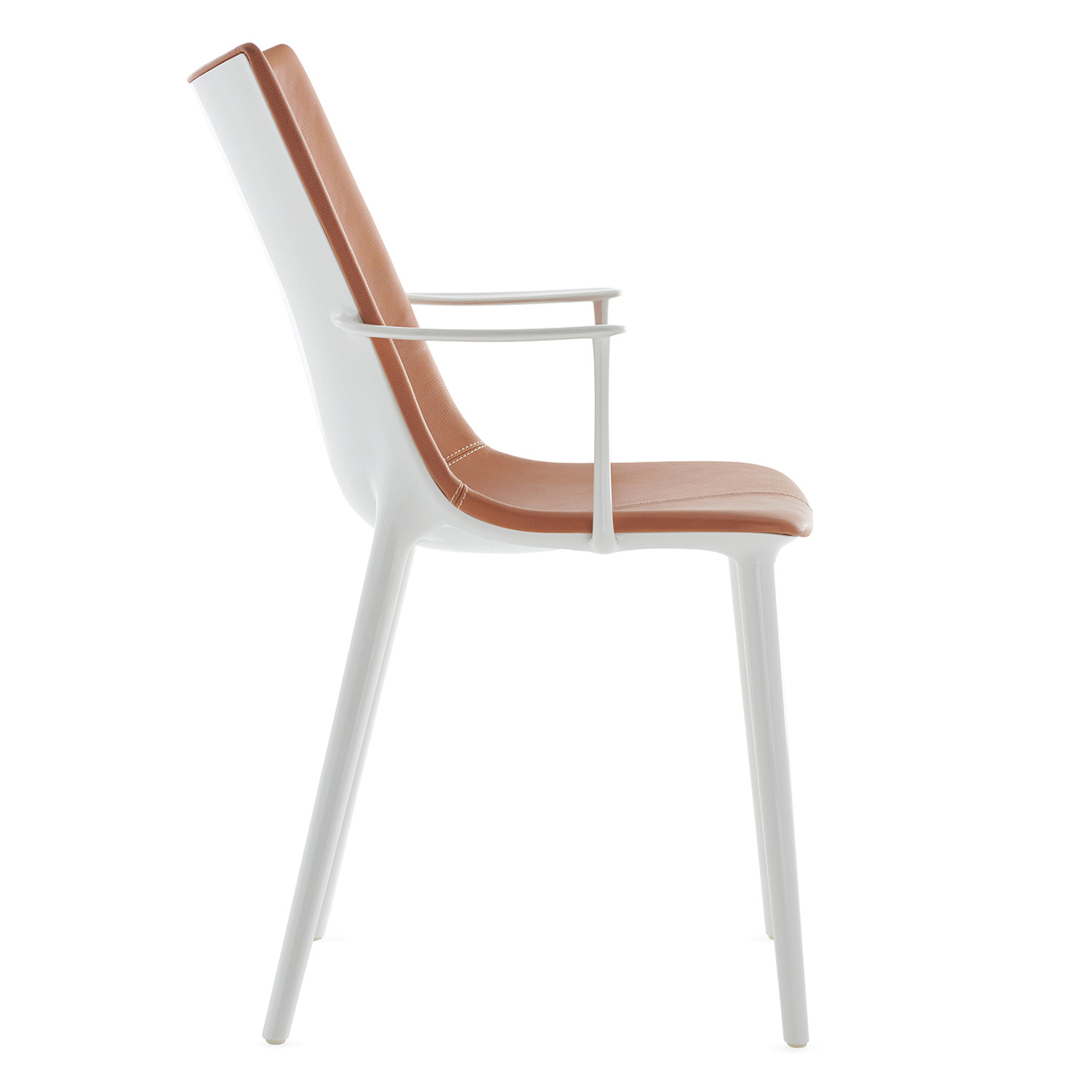 Kartell - H.H.H. Stuhl Leder schwarz