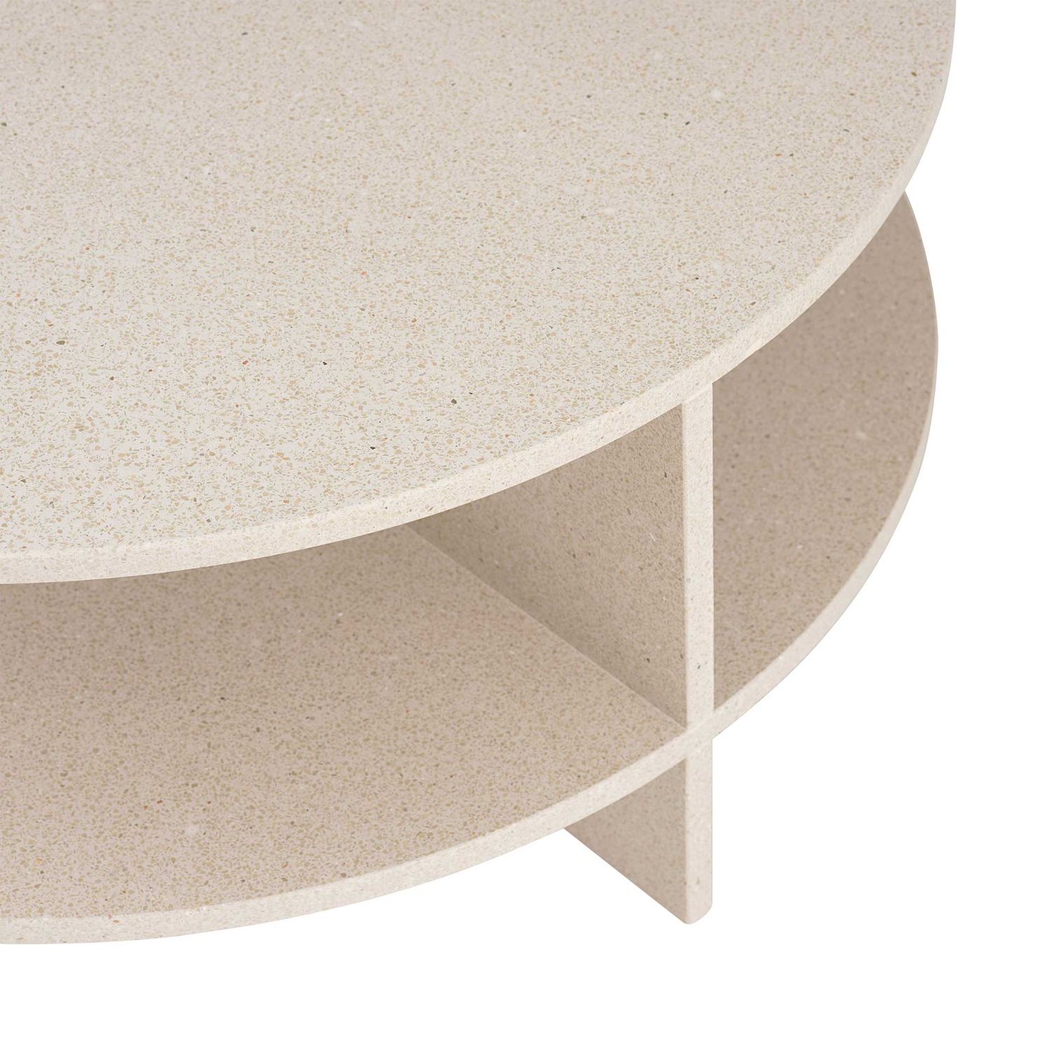 Muuto - Halves Couchtisch light taupe Terrazzo