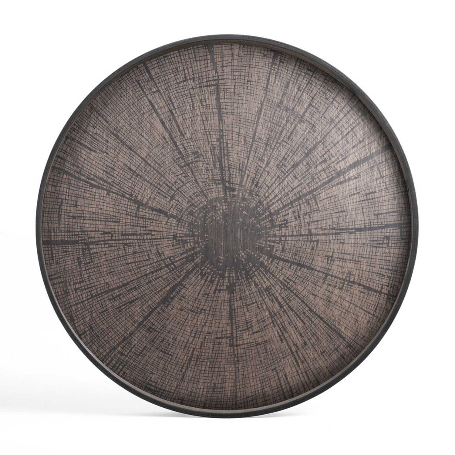 ethnicraft tablett xl rund black slice 35930