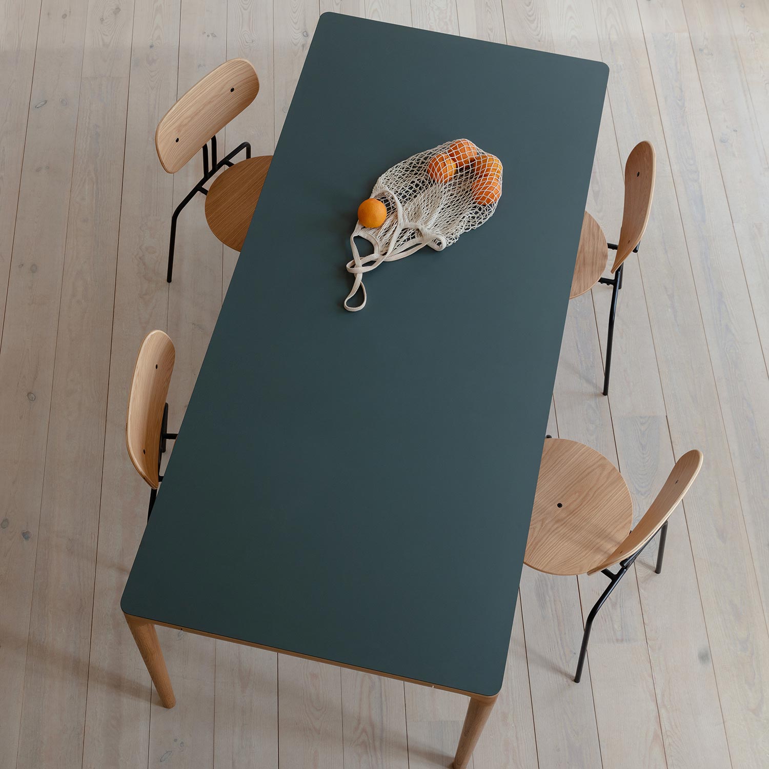 heart n soul dining table moss green draufsicht umage 98049