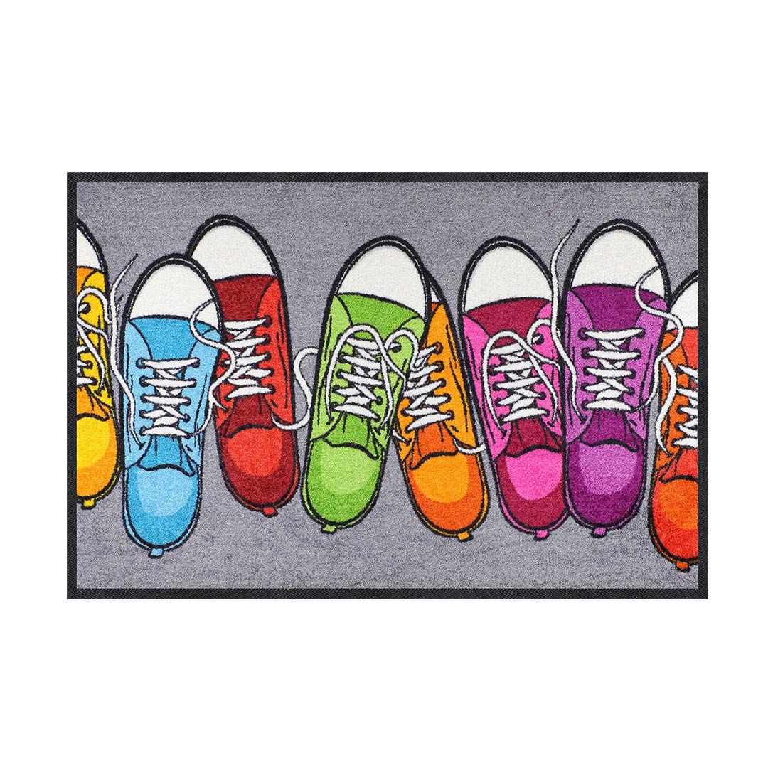 salonloewe bunte turnschuhe fussmatte 50 75 cm 82389