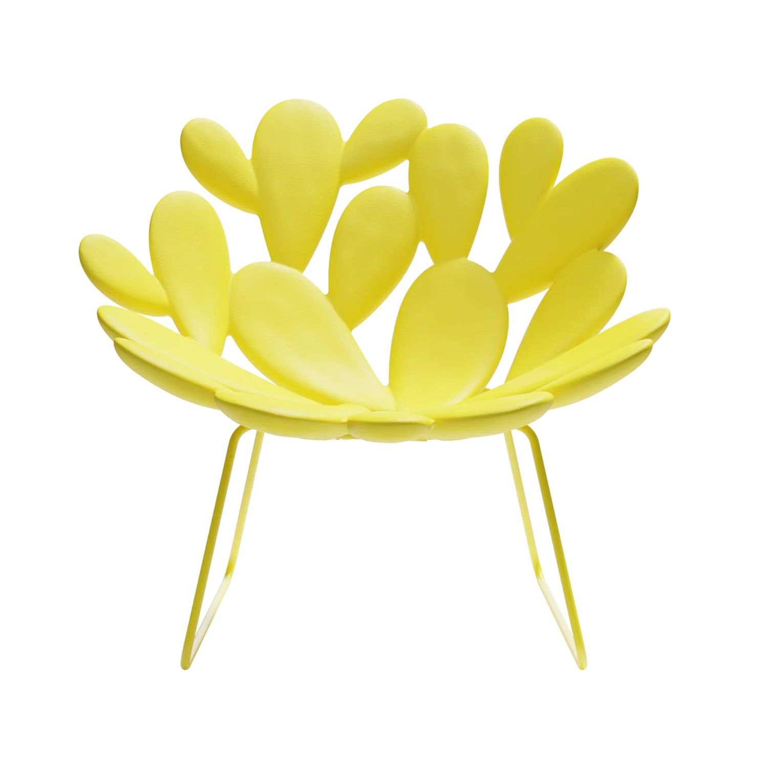Qeeboo - Filicudi Armchair mit Kufengestell gelb