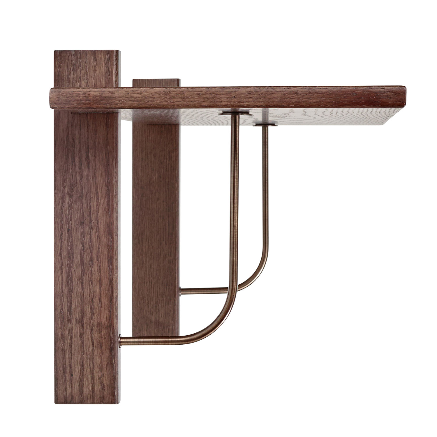 audo corbel shelf dark stained oak seitlich 101247