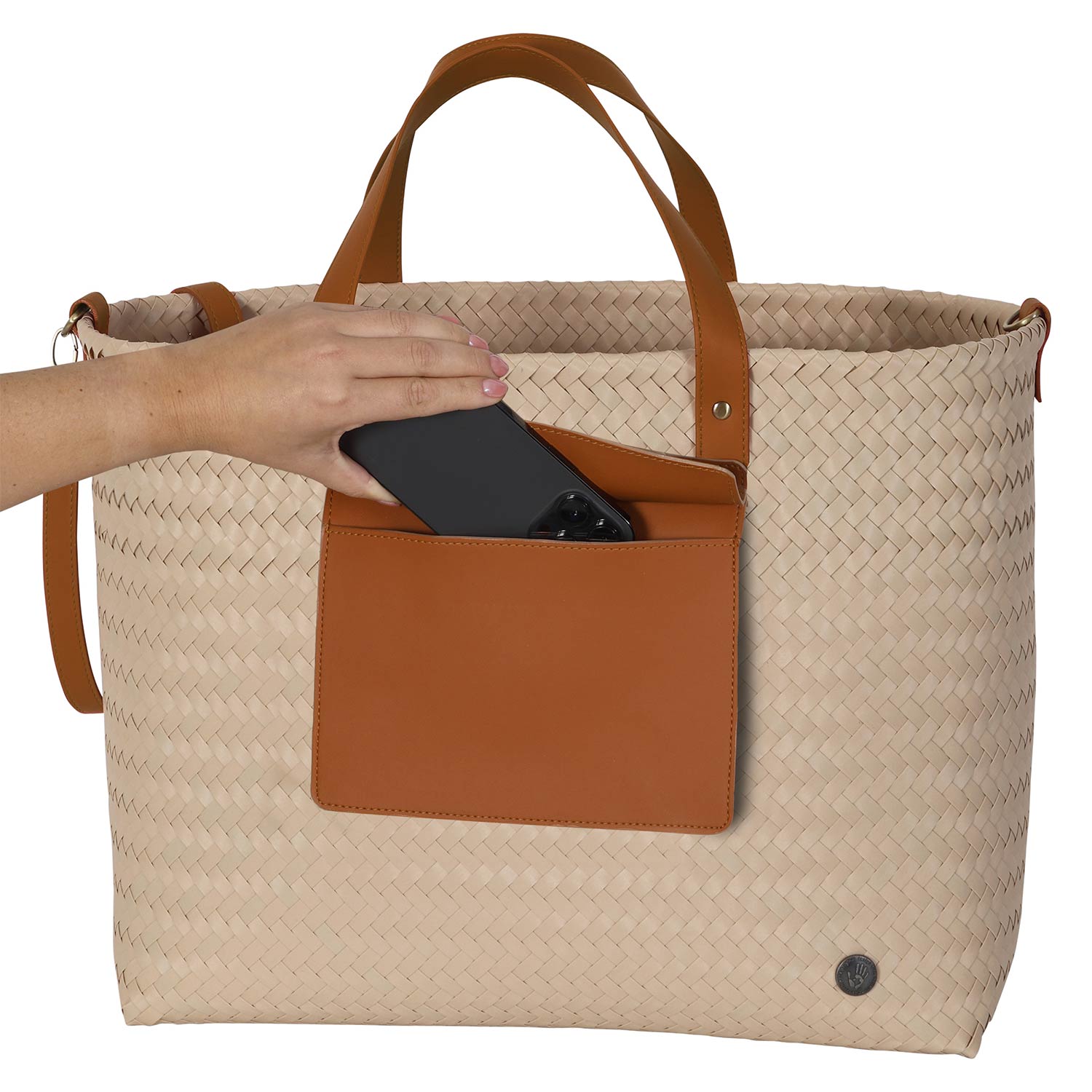 Handed By - Percey Shopper deep carrot orange