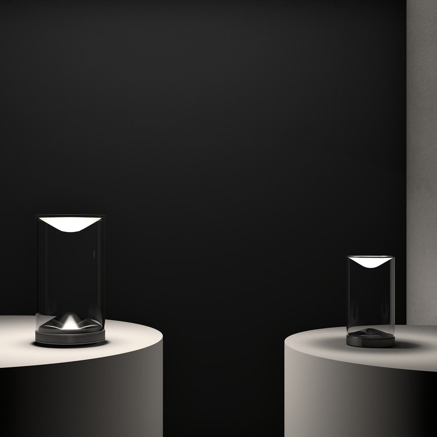 eve und eva tischleuchte schwarz lumina 61574