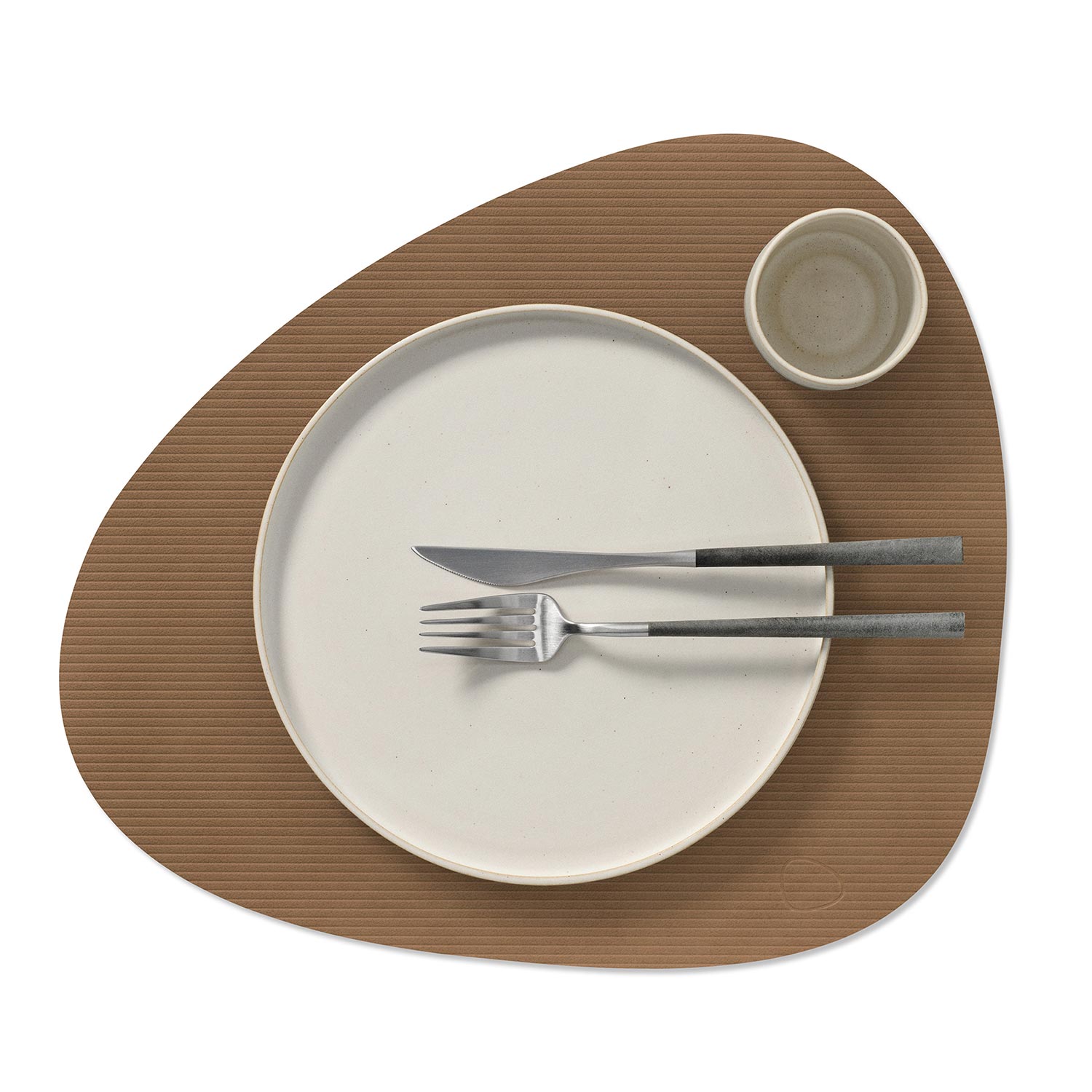LIND DNA - Curve L Corduroy Tischset braun